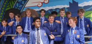 St Thomas of Canterbury College boys in uniform smiling