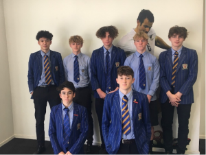 St Thomas of Canterbury College boys in blazer and tie